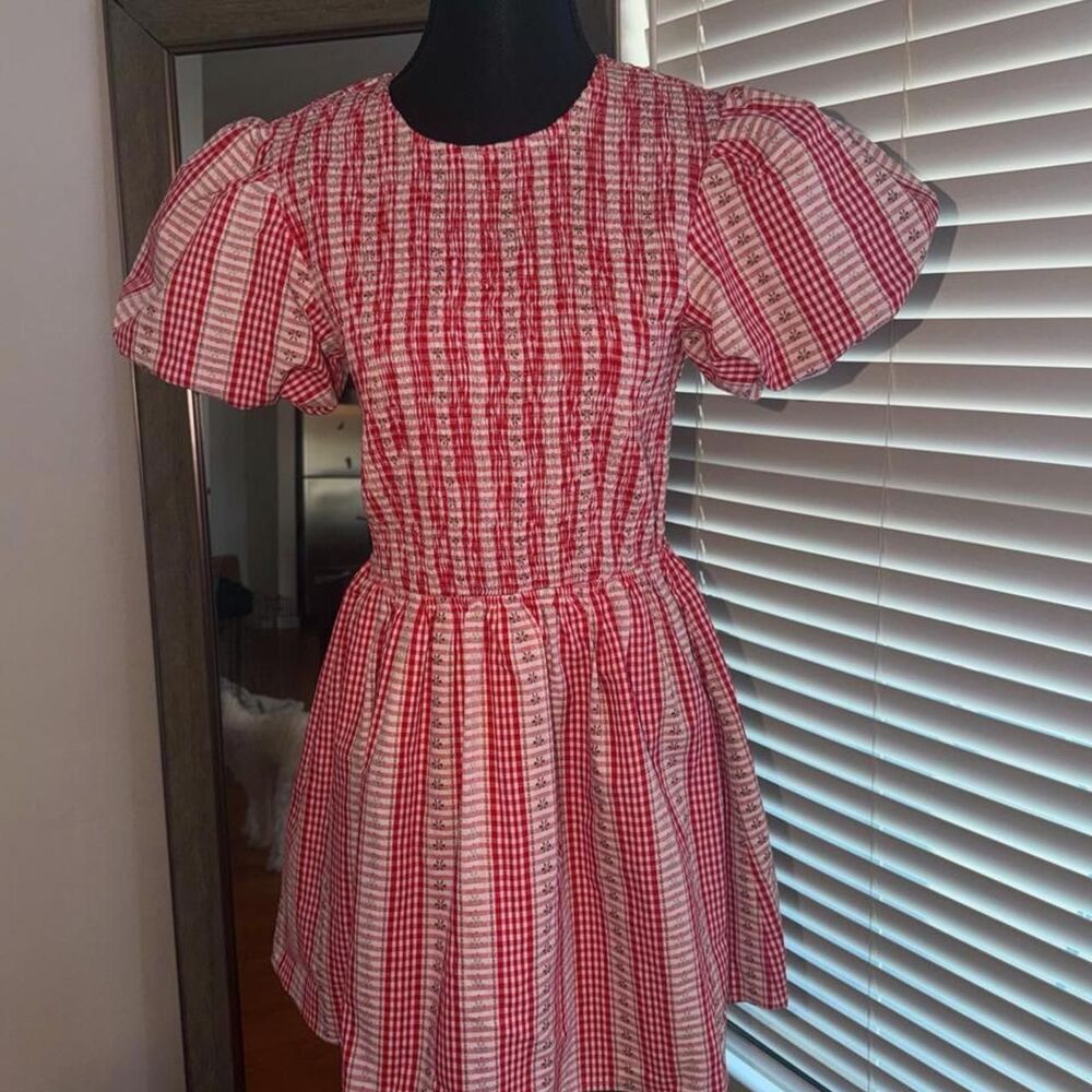 Cocolillys Women's Red and Pink Dress
